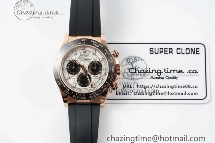 Dial QF Oysterflex Meteorite Strap SA4130 on Best 1:1 Edition Rubber 116515 Daytona 0718